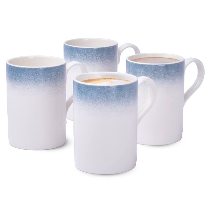 Portmeirion Set of 4 Potters Mist Breakfast Mugs - Blue
