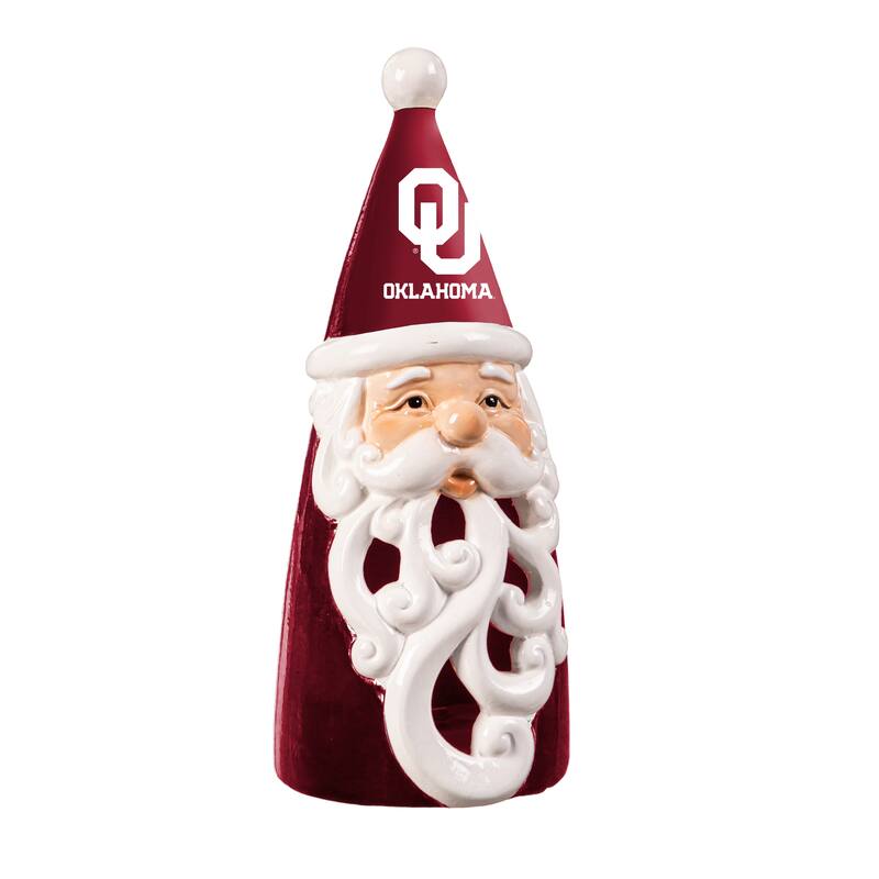 University of Oklahoma Santa LED Garden Statuary, 8"