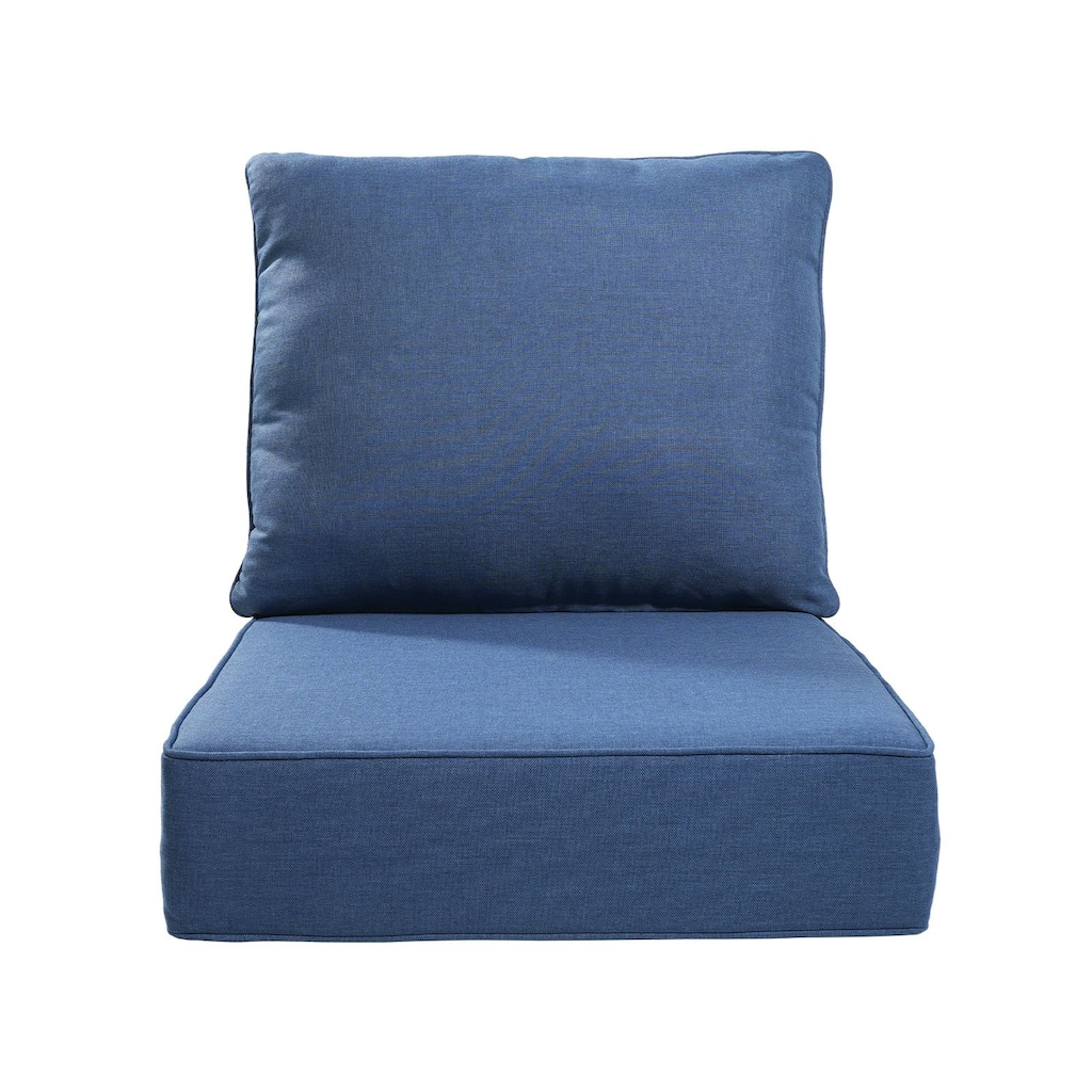 22" W x 24" D x 6" T Outdoor Lounge Chair Replacement Cushion Set Water and Fade Resistant