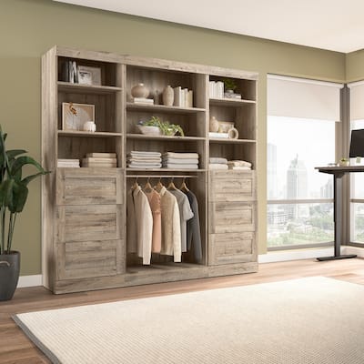 Pur 86W Closet Organization System with Drawers by Bestar - 86"