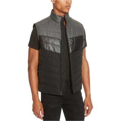 Kenneth Cole Mens Colorblock Puffer Vest