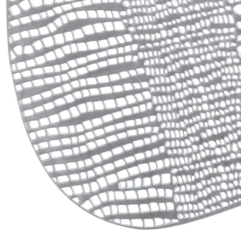 Home Details 4 Pack Oval Pebble Laser Cut Placemat