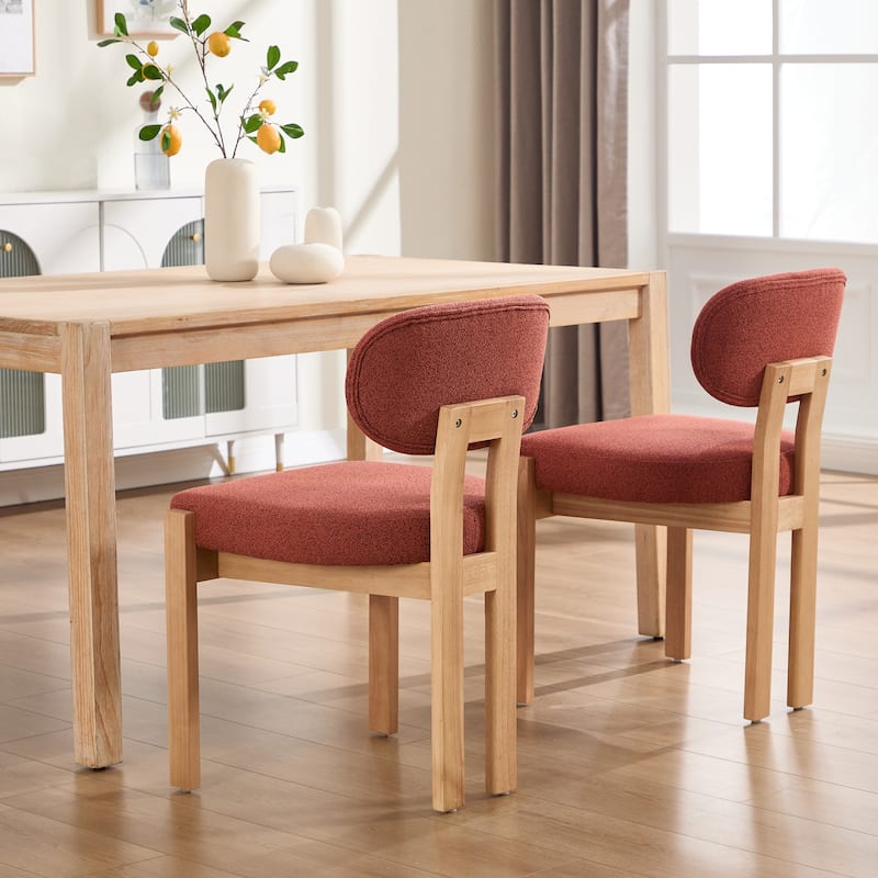 Wooden Dining Chairs Set of 2