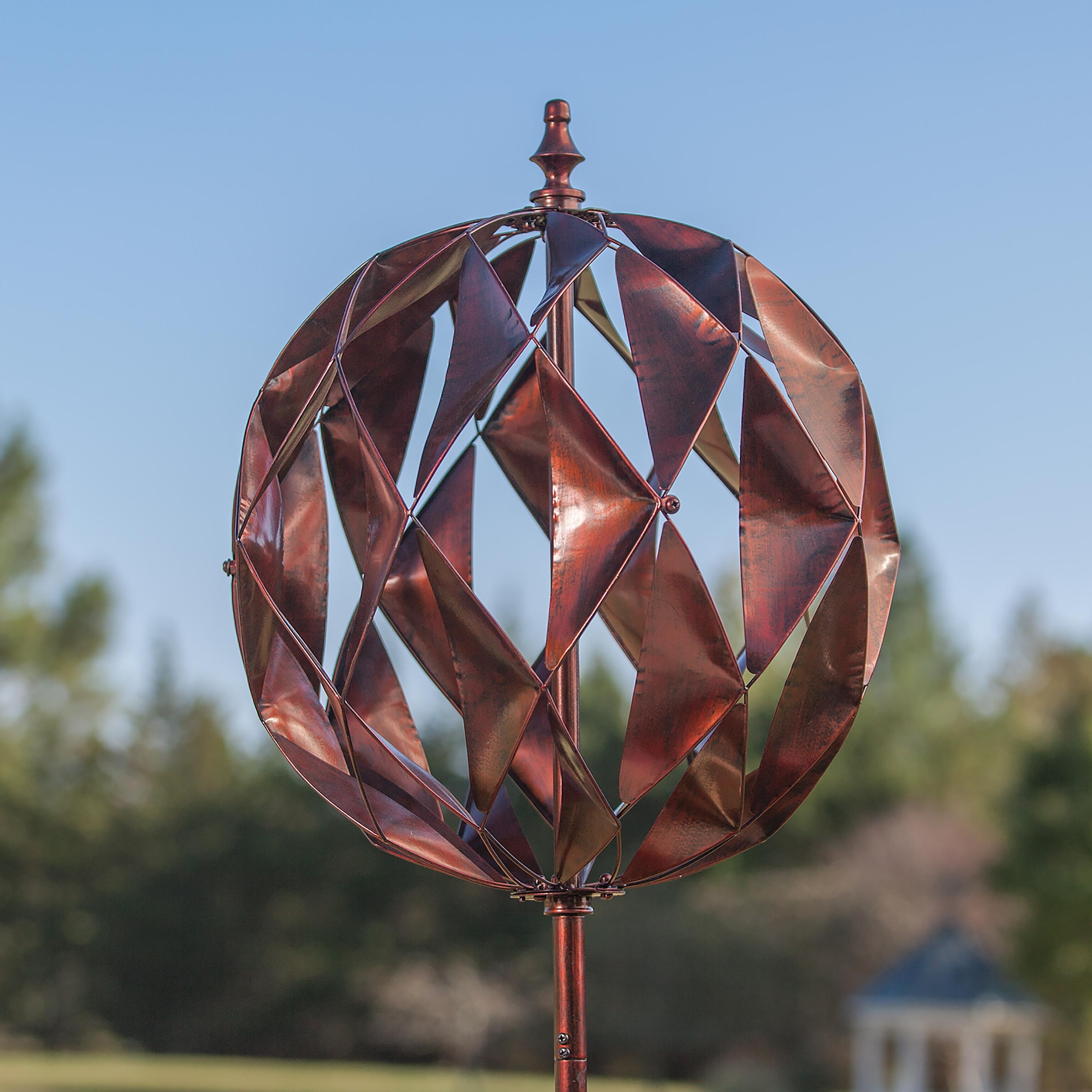 73 in. Harlequin Ball Wind Spinner