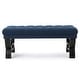 preview thumbnail 8 of 63, Scarlette Tufted Fabric Ottoman Bench by Christopher Knight Home - 41.00" L x 17.25" W x 16.75" H