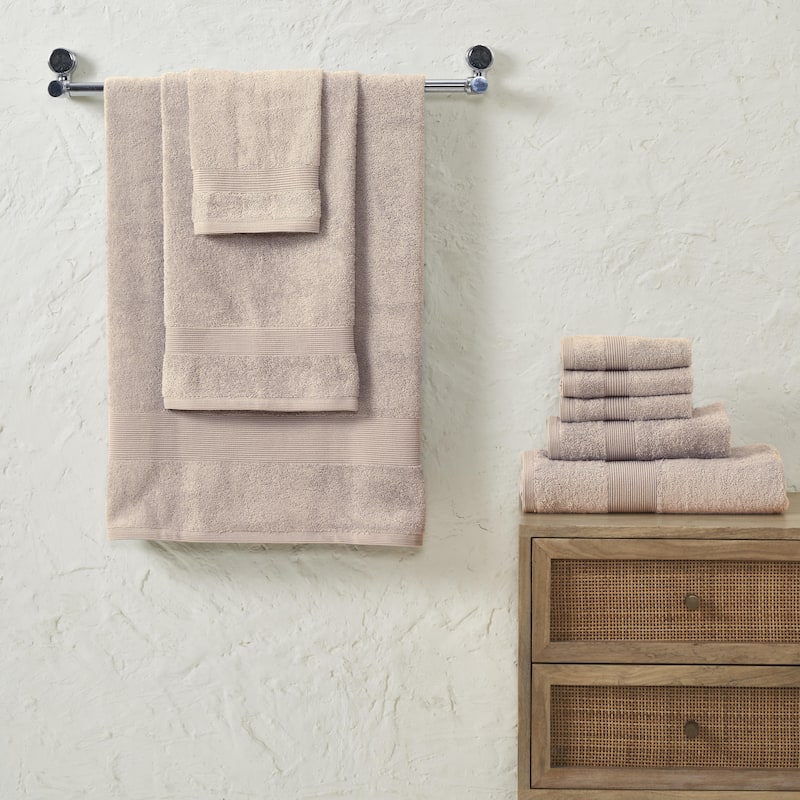 Fabstyles 8 Piece Plush Cotton Towel Set