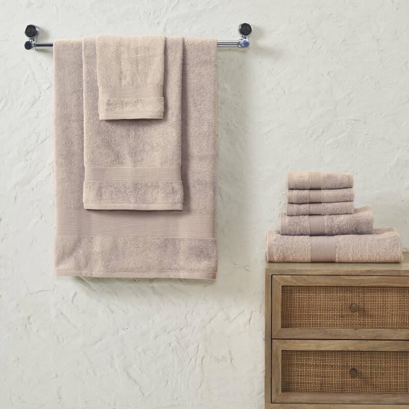 Fabstyles Premium Quality 8 Piece 600 GSM Zero Twist Cotton Towel Set
