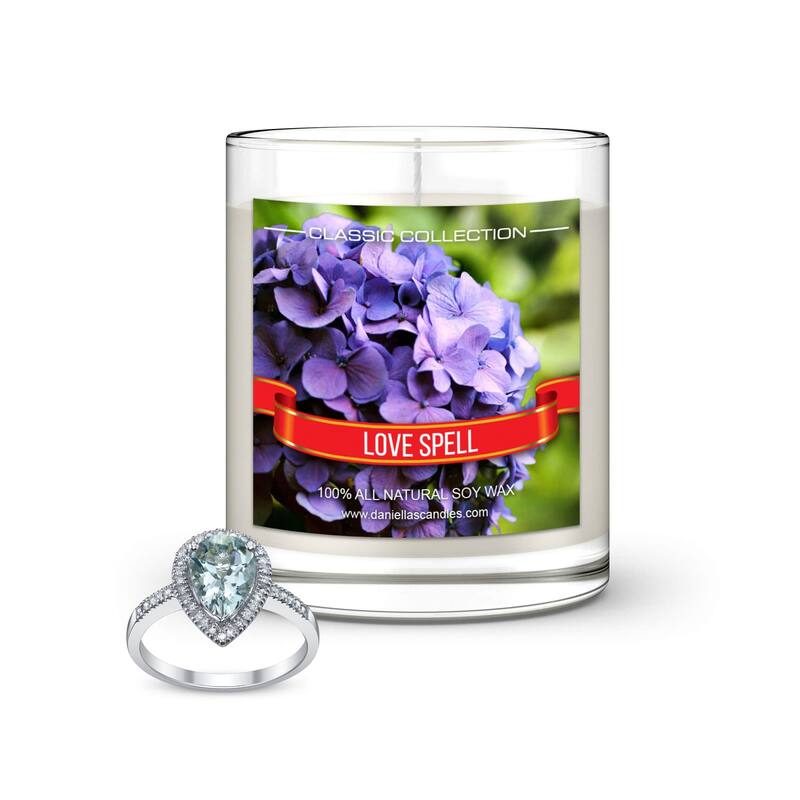 Daniella's Candles Love Spell Jewelry Candle - Ring Size Adjustable