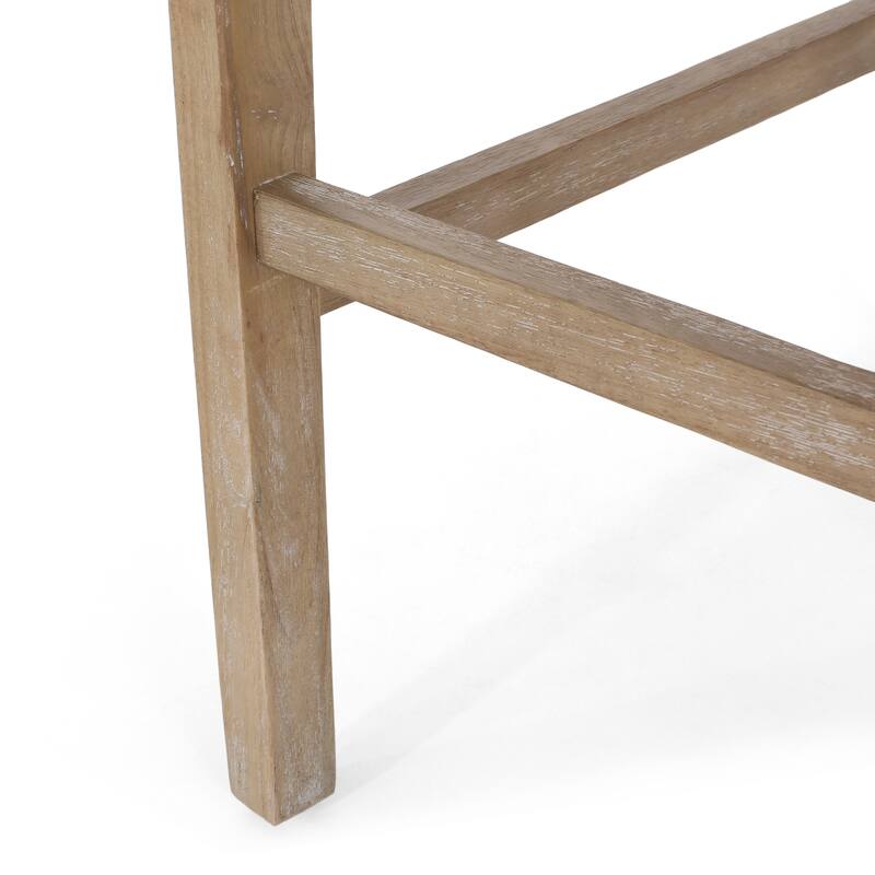 French Country Breck Upholstered Barstools with Cane Backrest (Set of 2) - 30-inch Seat Height by Christopher Knight Home