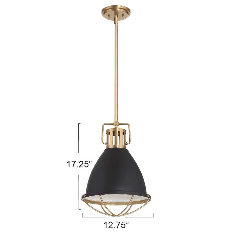 Kent Caged Metal Ceiling Light - 12.7"L x 12.7"W x 17.3"H