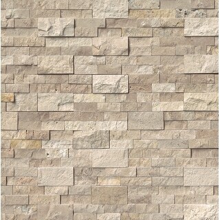 Msi Lpnltrombei624 24 X 6 Rectangle Wall Tile Textured Travertine Splitface Overstock 27674140