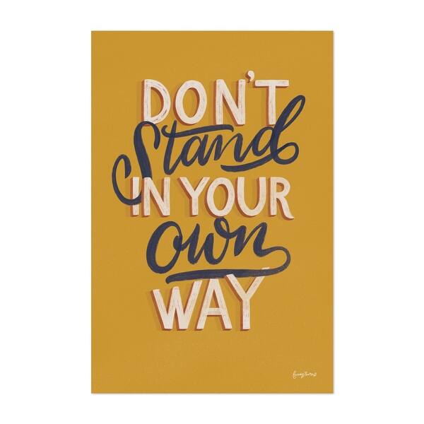 Encouraging Words Stand Typography Inspirational Art Print/Poster Bed