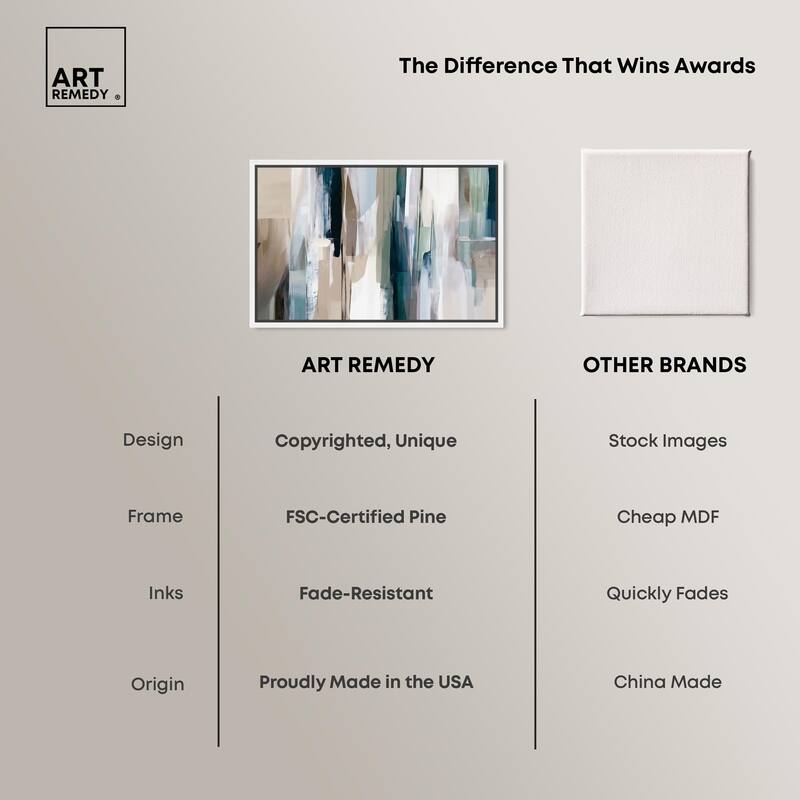 Color Columns Canvas by Art Remedy