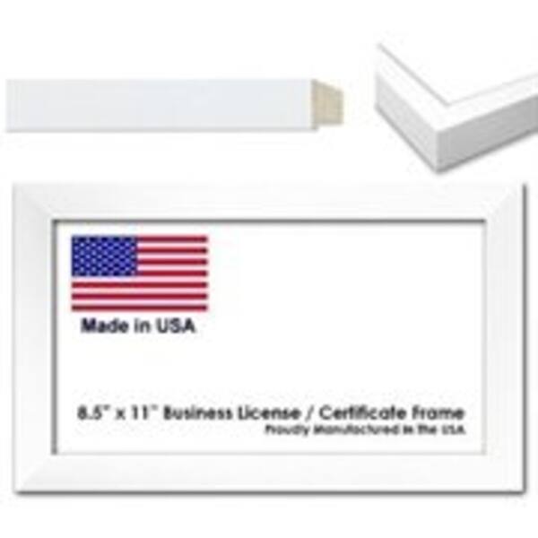 x 11 Inch Professional Business License Frame White - Bed Bath & Beyond ...