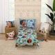 preview thumbnail 4 of 3, Disney Moana Free as the Ocean Aqua, Orange, and White, Pua Pig, and Hei Hei Chicken Super Soft Toddler Blanket