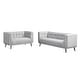 preview thumbnail 15 of 14, Modern Mid-Century Tufted Upholstered Living Room Sofa Set