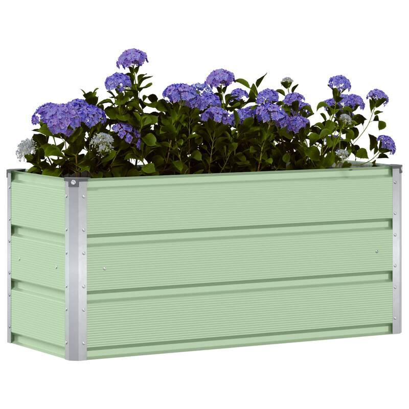 vidaXL Planter in Steel - 39.37 x 15.75 x 17.72"