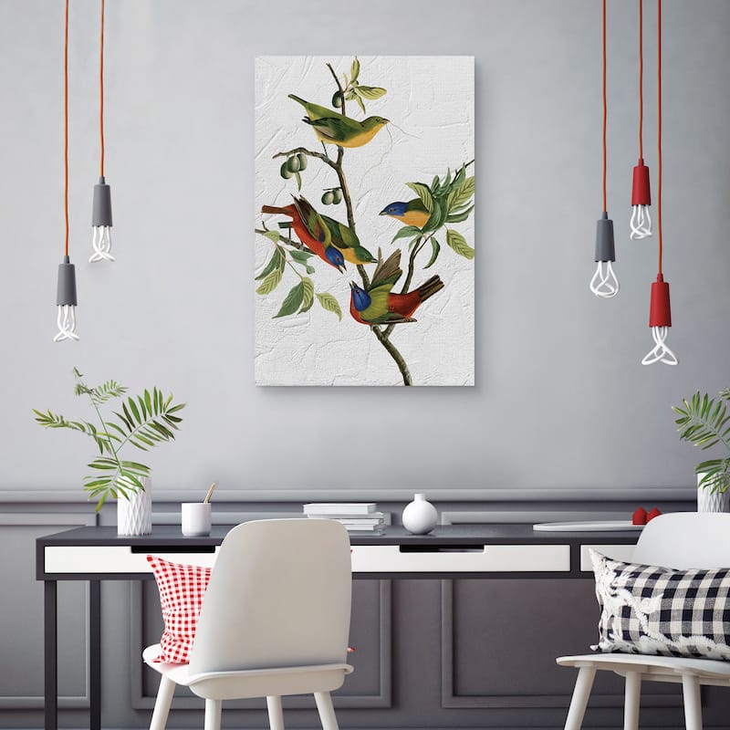 Audubon Painted Finch Texture by Design Lab Canvas Art Print