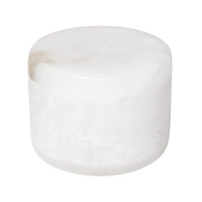 Sm. Alabaster Votive Box 4"Dia