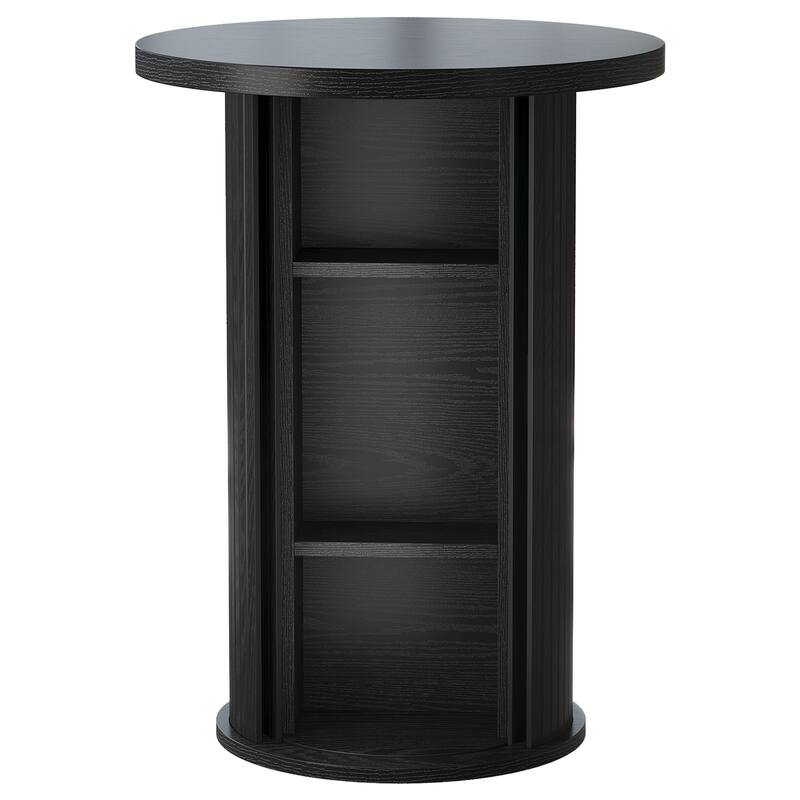 Bar Table, Hidden Storage Cocktail Table, Bistro High Top Pub Unit Kitchen Party Accent Pub Table