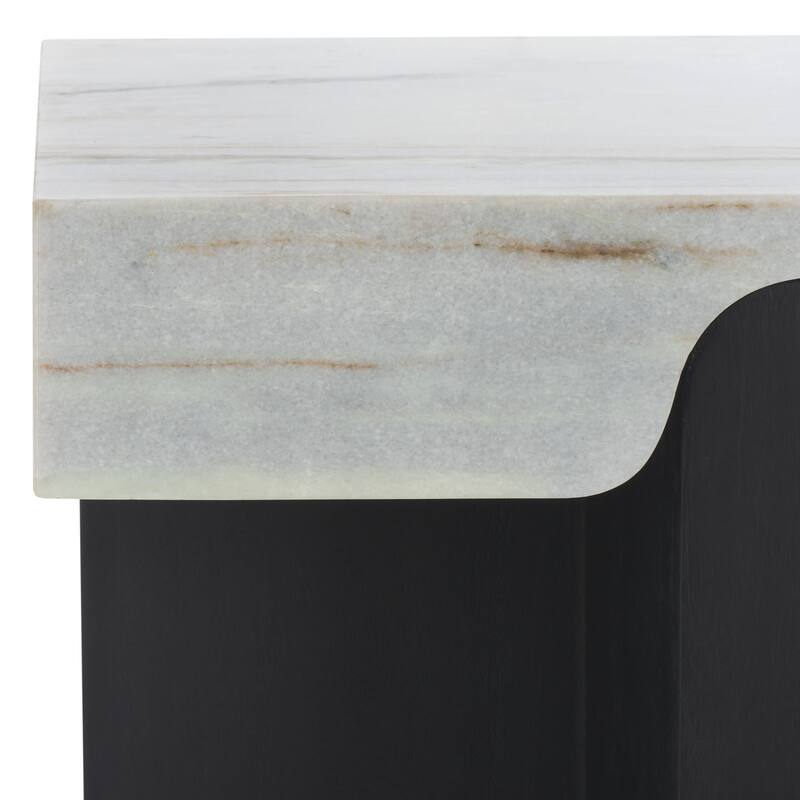 SAFAVIEH Couture Roxandra Marble Top Accent Table - 20"W x 20"D x 22"H