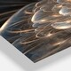 preview thumbnail 5 of 13, Designart 'Fractal Flower with Golden Rays' Oversized Floral Wall CLock