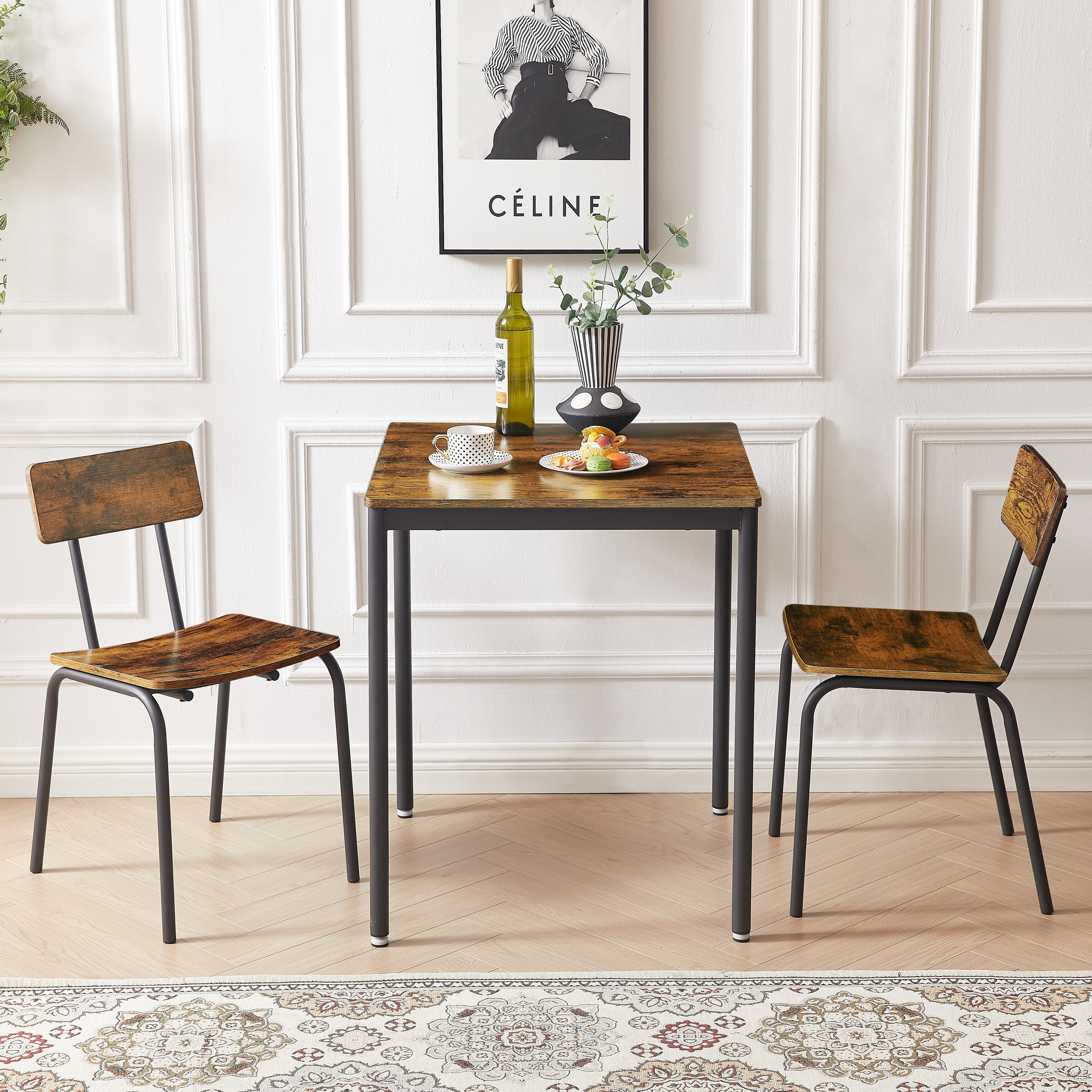 Curved wood hotsell dining table