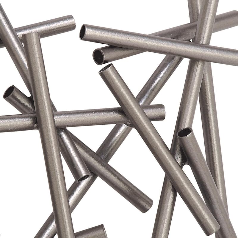 Metal Geometric Overlapping Lines Home Wall Decor - Brown or Silver - CosmoLiving by Cosmopolitan