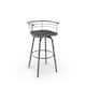 Option Light Grey Distressed Wood / Glossy Grey Metal