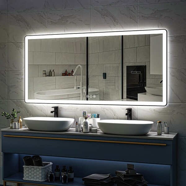 【予約】 TOOLKISS Black Frame Anti-Fog Dimmable LED Light Vanity ジャケット・アウター
