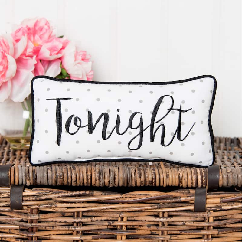 Tonight/Not Tonight Reversible Pillow