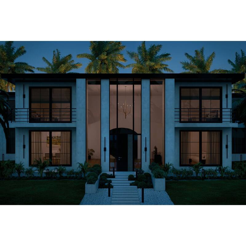 Nocar 60" Outdoor LED Wall Light in Textured Black - Textured Black