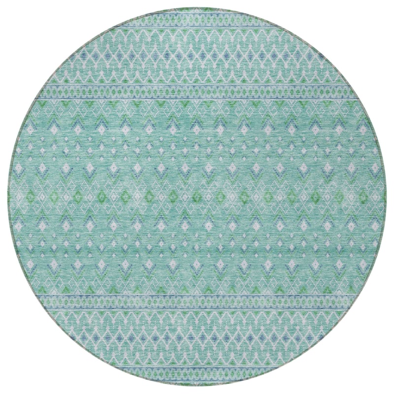 HomeRoots Tribal Transitional Rectangle Outdoor Rug