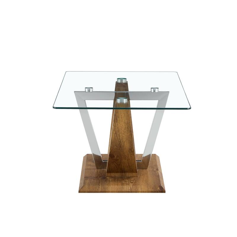 Modern minimalist transparent tempered glass coffee table