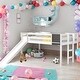 preview thumbnail 2 of 40, Modern Twin Size Wood Loft Bed With Slide,Stair and Chalkboard For Bedroom,Kids