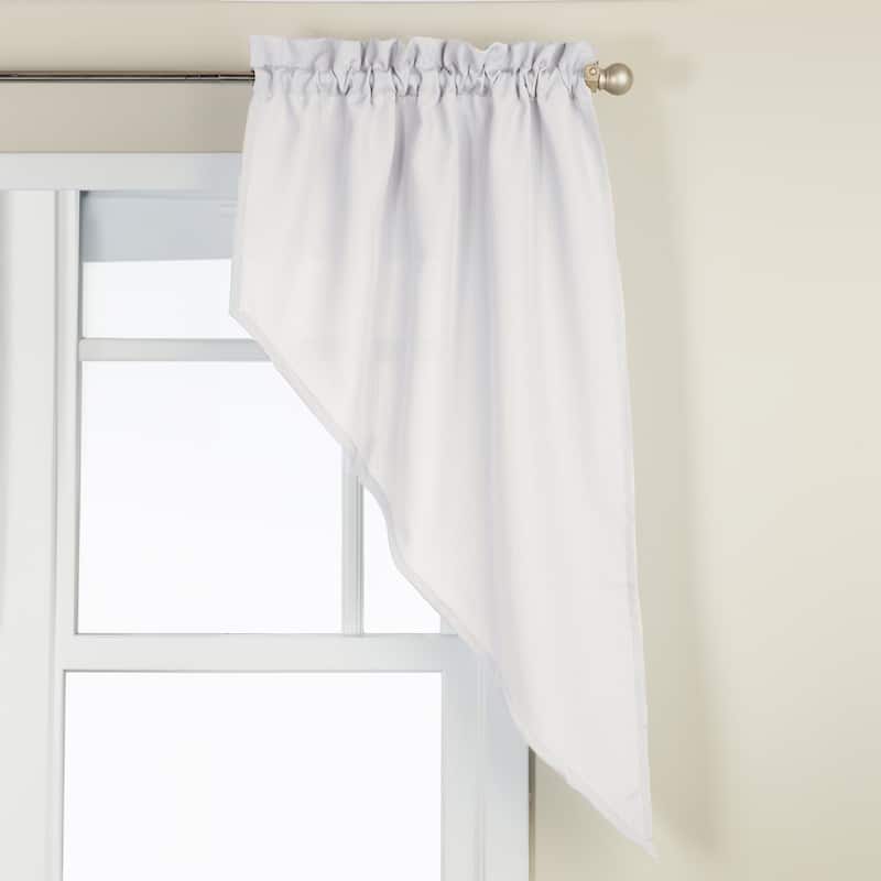 Opaque Ribcord Kitchen Curtain Pieces - Tiers/ Valances/ Swags