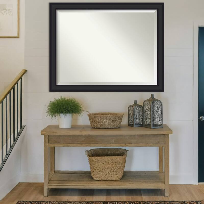 Oliver Beveled Wood Framed Wall Mirror