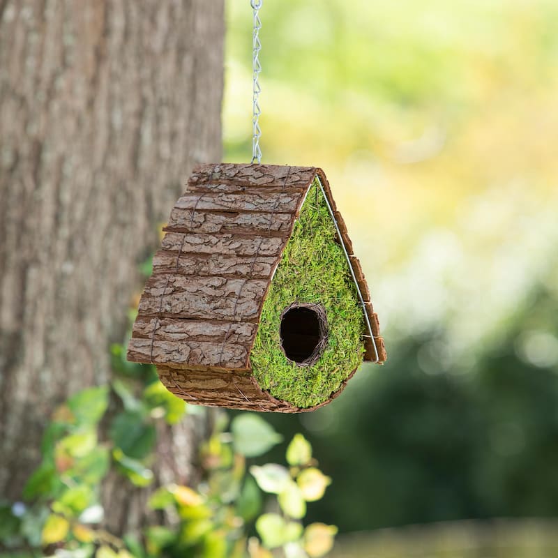 A-Frame Wooden Moss Bird House