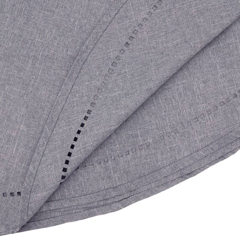 Solid Textured Tablecloth with Clean Drape, Minimal Decorative Edge, and Versatile Styling for Dining and Entertaining