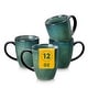 preview thumbnail 19 of 45, vancasso STARRY Stoneware 4-Piece Coffee Mug Set 12oz/16oz Green - 12Oz Mug Set