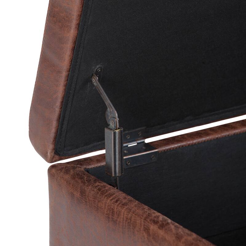Wyndenhall Ethan Mid-century Modern Rectangular Table Ottoman