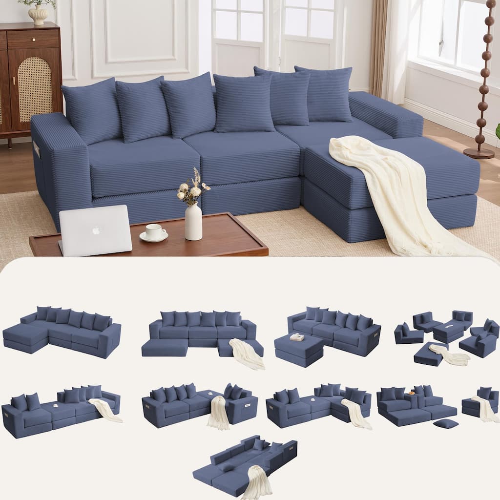 10-in-1 Convertible Sofa Sectional