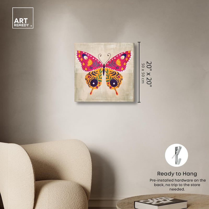 Butterfly Wings II Canvas by Art Remedy, Gallery Wrapped
