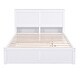 preview thumbnail 12 of 14, Full Size Storage Platform Bed with Twin Size Trundle, Pull Out Shelves, and Headboard for Space-Saving Solutions, White