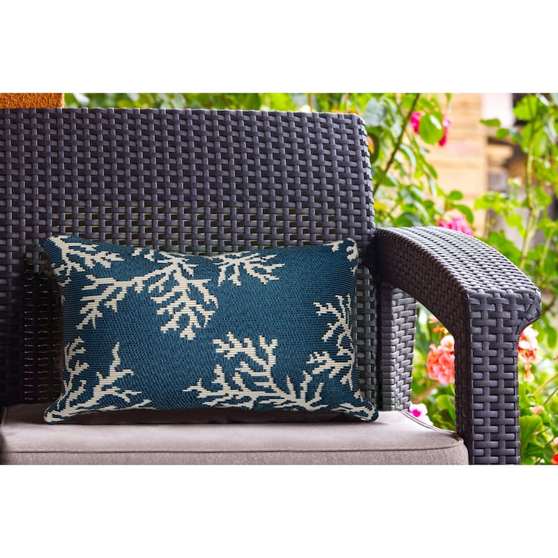 Liora Manne Marina Coral Edge Indoor/Outdoor Pillow