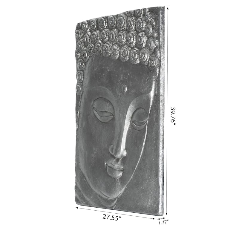 HUJI Silver Buddha Plate Wall Decor - Bed Bath & Beyond - 34138351