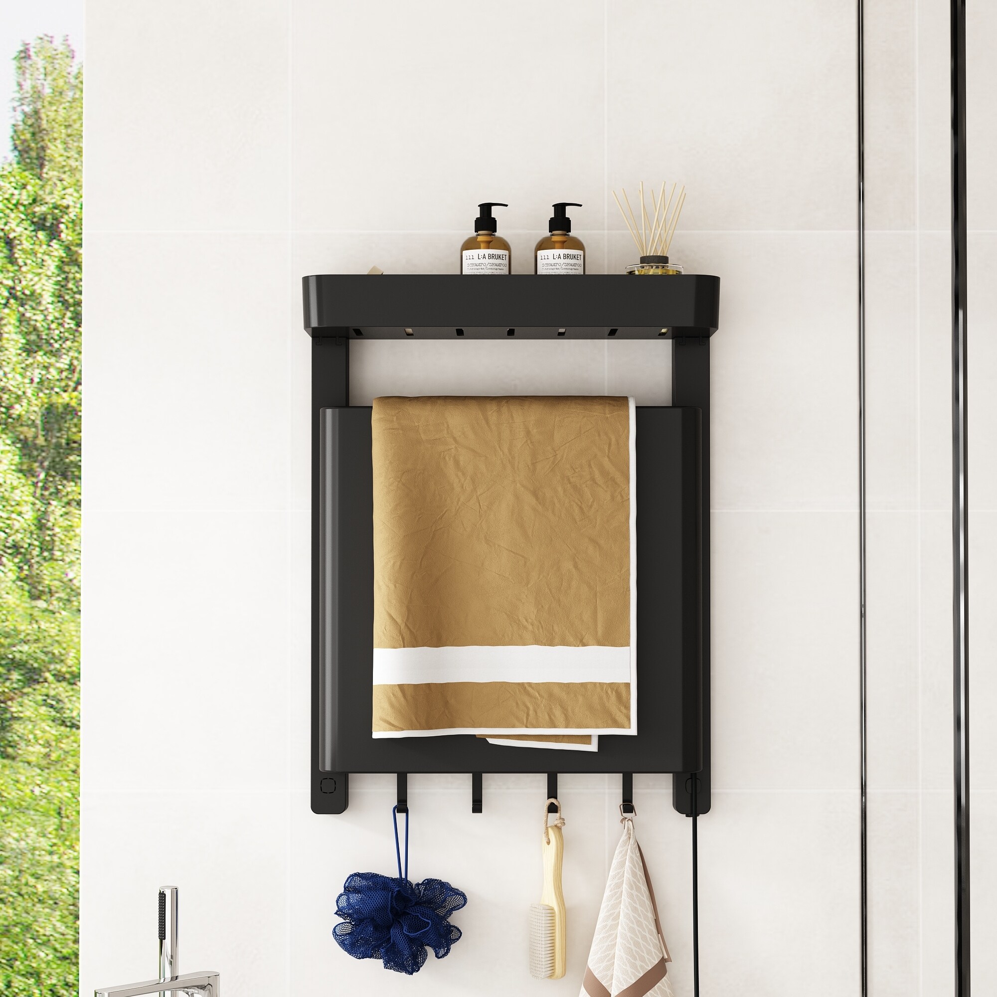 Heated towel drying rack bed bath and beyond clearance