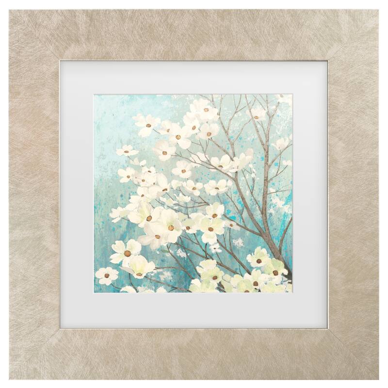 James Wiens 'Dogwood Blossoms I' Matted Framed Art