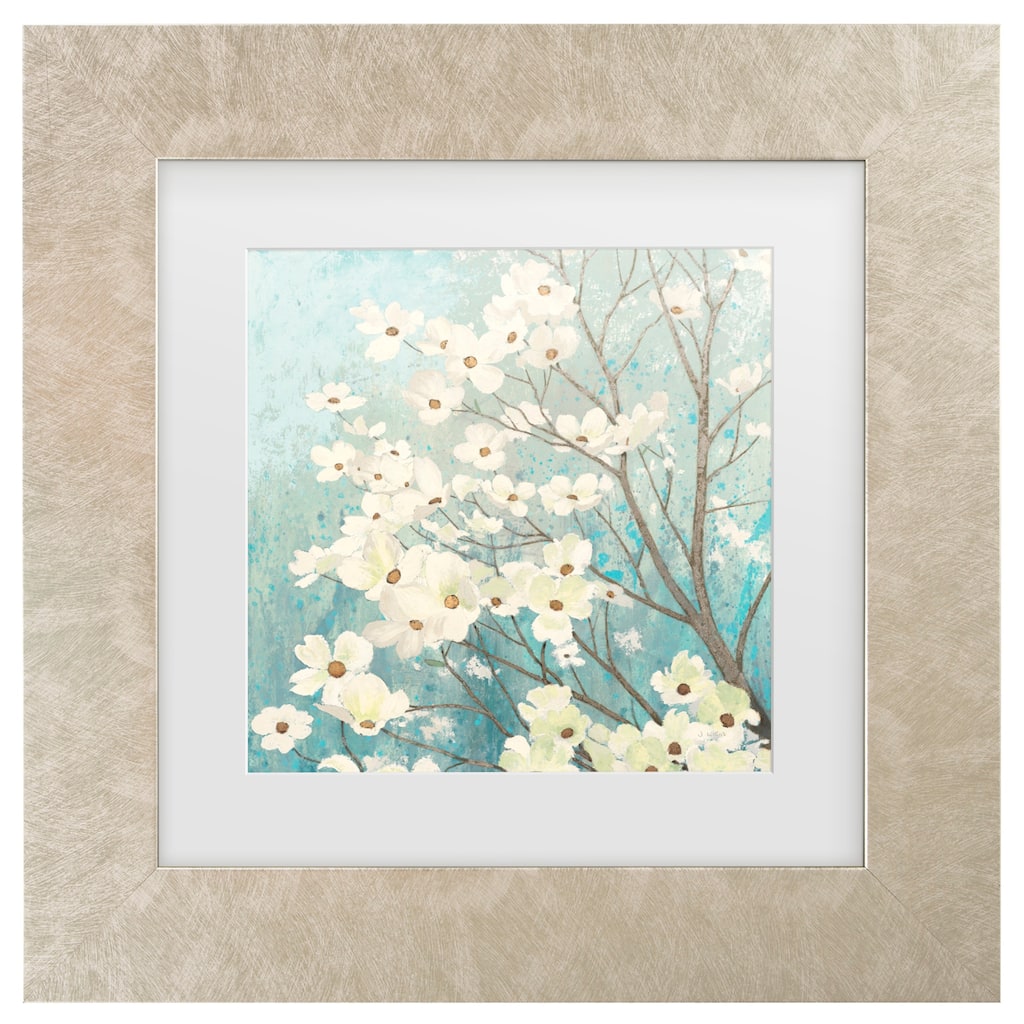 James Wiens 'Dogwood Blossoms I' Matted Framed Art