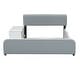 preview thumbnail 17 of 20, Full Size Upholstered Platform Bed, Faux Leather Bed with Storage Nightstand & Guardrail, Platform Bed Frame with Footboard